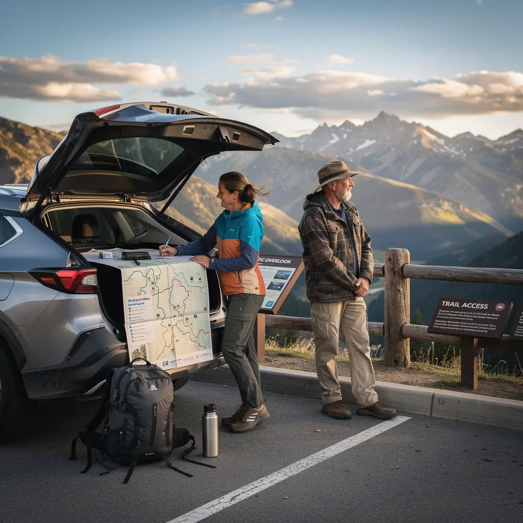 Панорама пляжа с белым песком и пальмовыми деревьями в солнечный день.