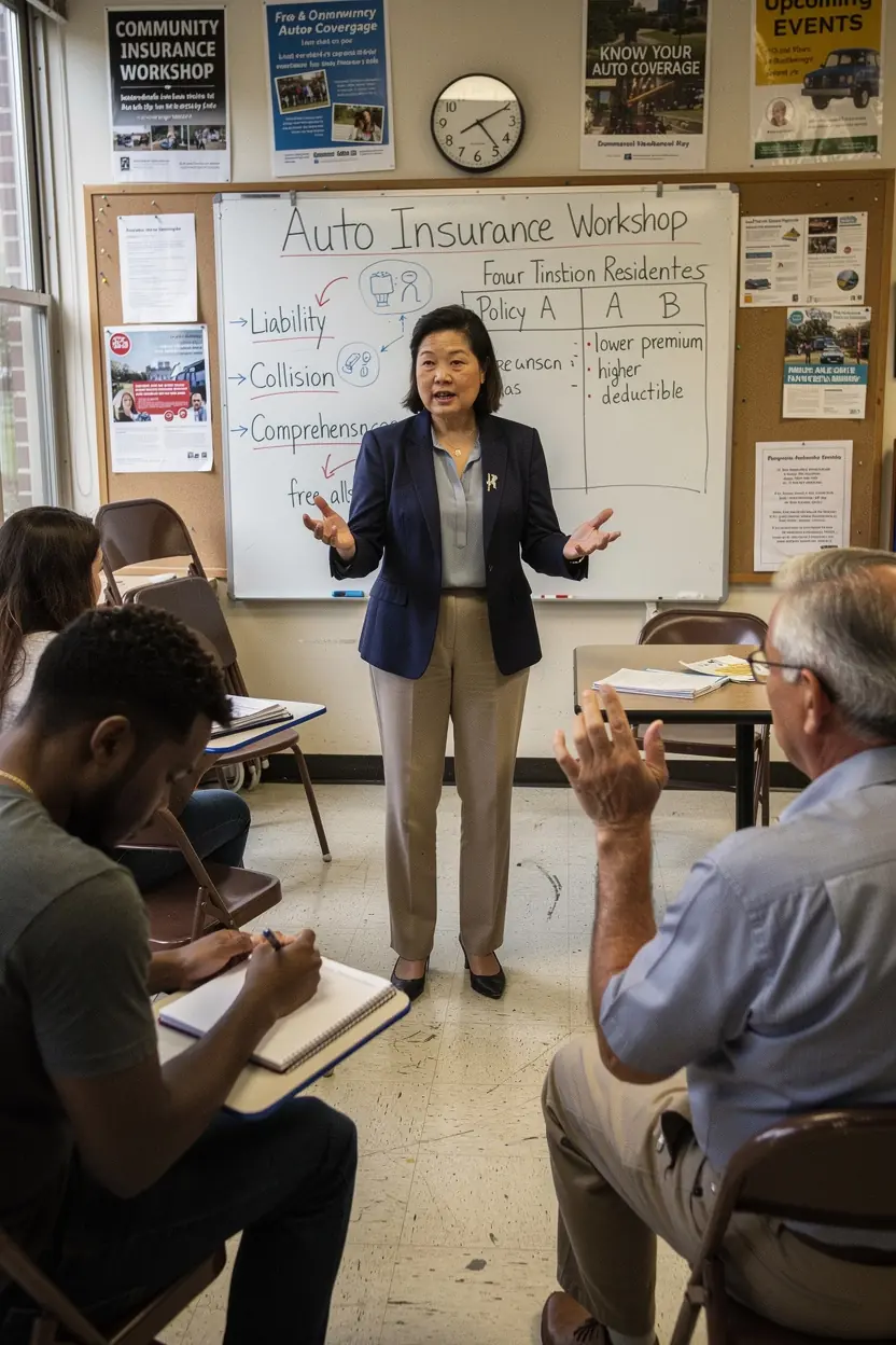 Местные инсайты о страховании автомобилей для повседневных водителей в США.